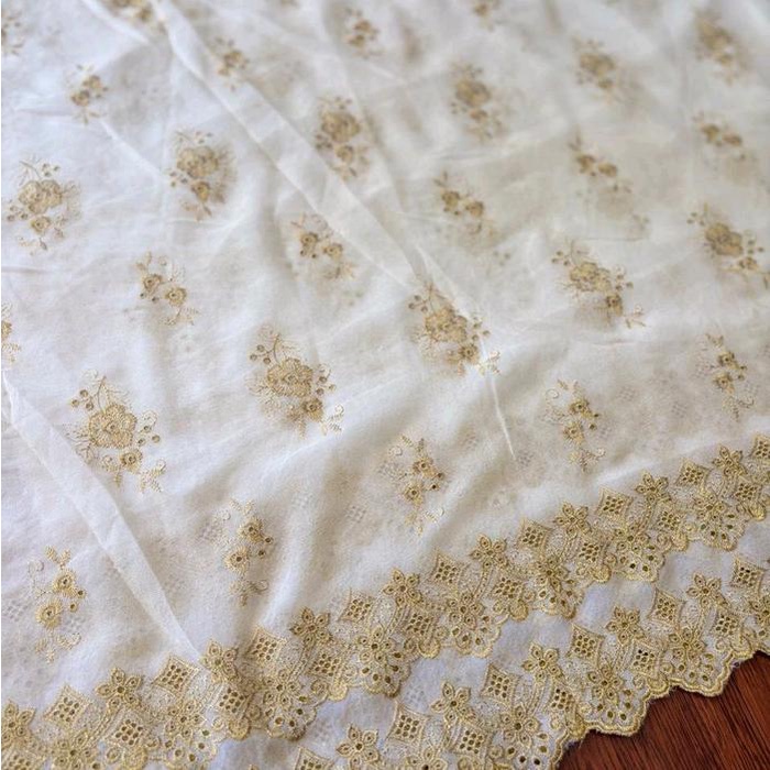 KAIN KEBAYA EMBROIDERY METALIK GOLD ATASAN KEBAYA WANITA BUSANA ADAT BALI KEBAYA BALI BAJU MOTIF