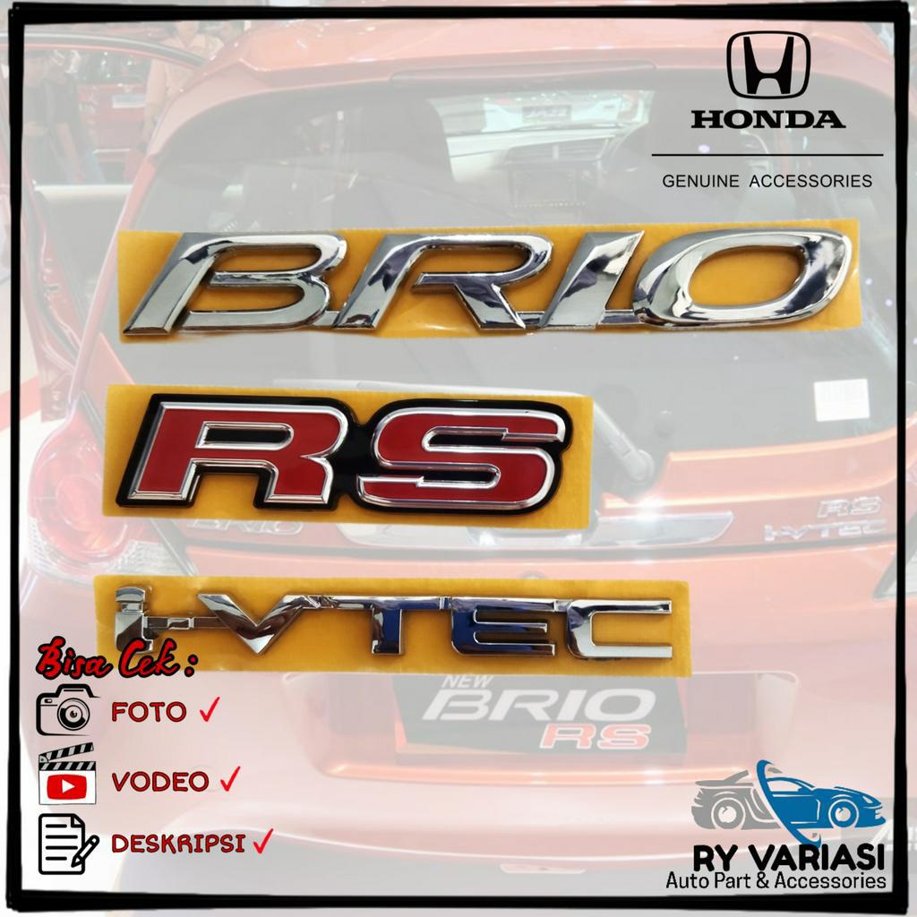 Emblem Brio Original/ Honda Brio RS 2016-217/ Emblem Bagasi Honda Brio