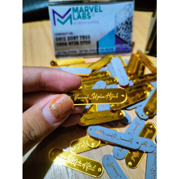 

Viral Label Brand Fashion Acrylic Custom Di Marvellabs Cod