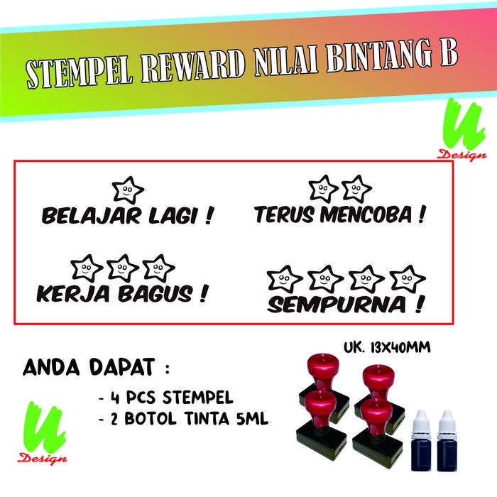 

Viral Paket Best Seller Stempel Reward Merah Tinta Cod