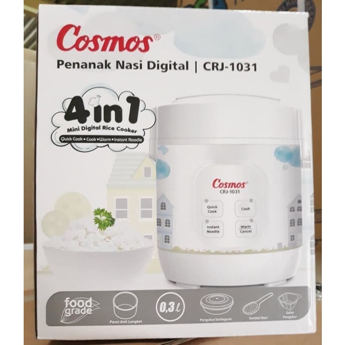 Cosmos mini digital rice cooker CRJ 1031 penanak nasi cosmos