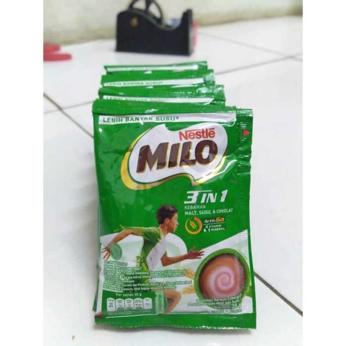 

(BestSeller) Milo 3 in 1 Minuman Serbuk Coklat [35 g x 10 pcs]