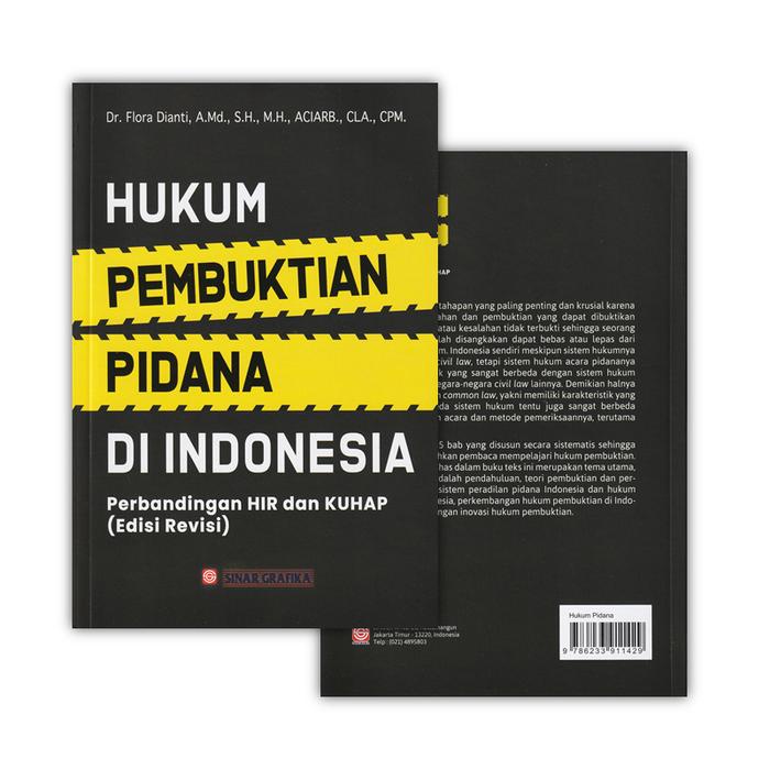 

Diskon Sinar Grafika - Hukum Pembuktian Pidana Di Indonesia - Perbandingan Hir & Kuhap Edisi Revisi