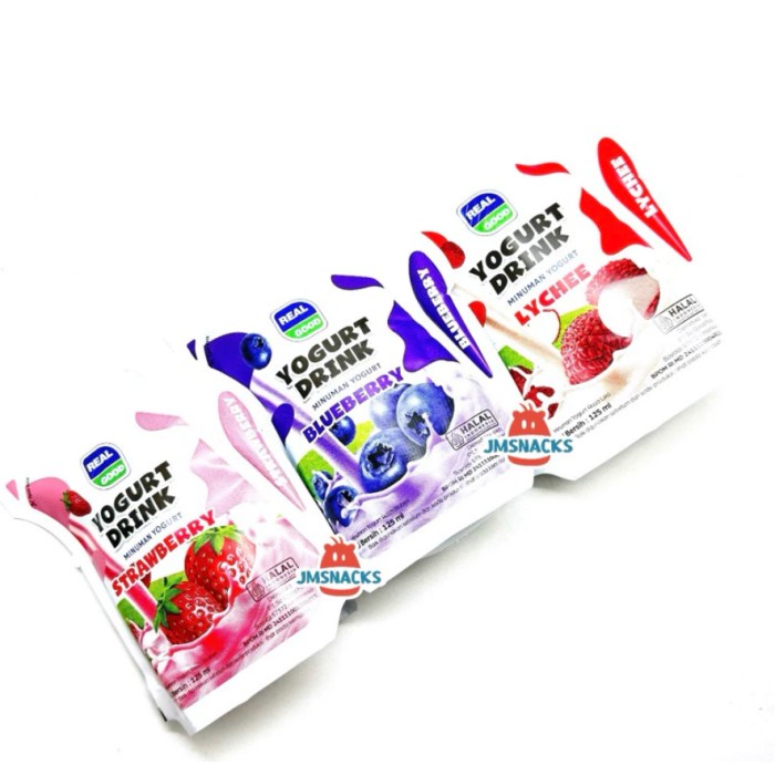 

(BestSeller) [!!] Real Good YOGHURT POUCH 1 Dus isi 40pcs x 125ml - susu realgood yoghurt sehat