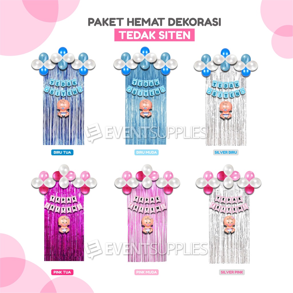 PROMO / Paket Hemat Dekorasi Tedak Siten Anak Laki-Laki Perempuan