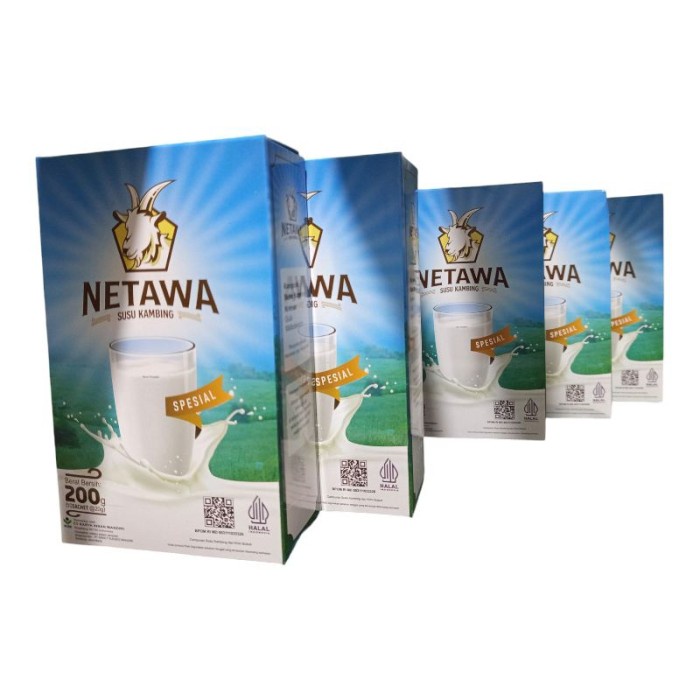 

(BestSeller) Susu Kambing NETAWA Plus Royal Jelly Isi 1 Box 10 Sachet