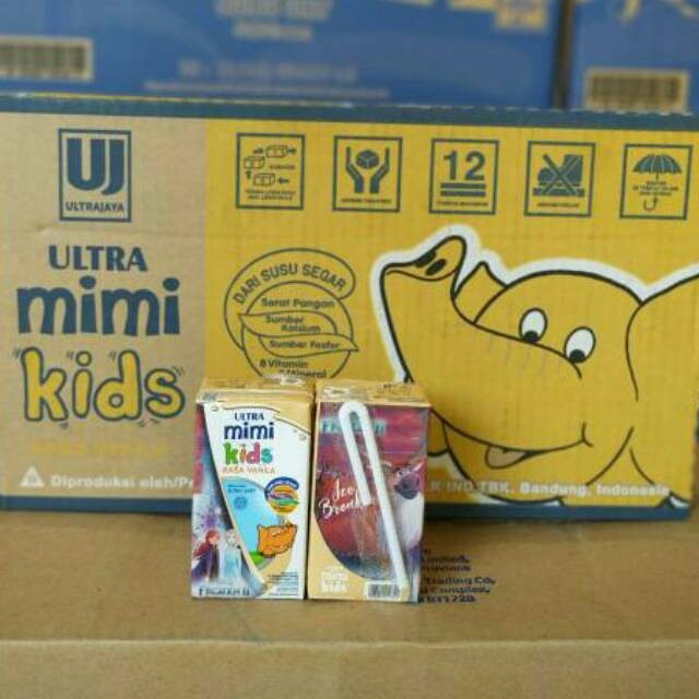 

(BestSeller) Susu UHT Ultra Mimi Kids 125ml Kemasan Setengah Karton (isi 20pcs)