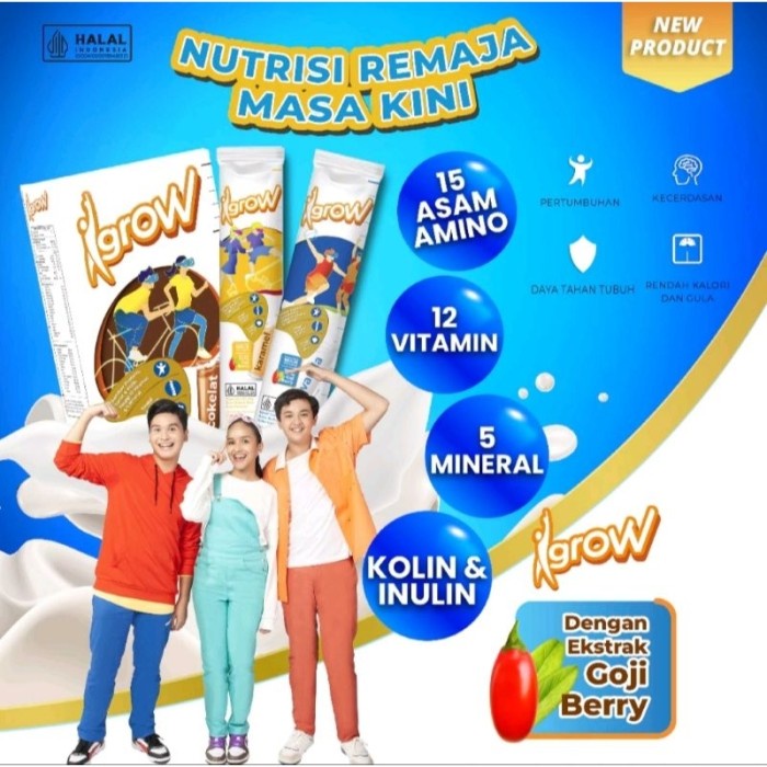 

(BestSeller) IGROW susu bubuk tumbuh kembang anak extra goji berry coklat