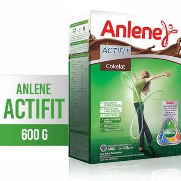 

(BestSeller) ANLENE ACTIFIT 600gr ( COKLAT DAN VANILLA )