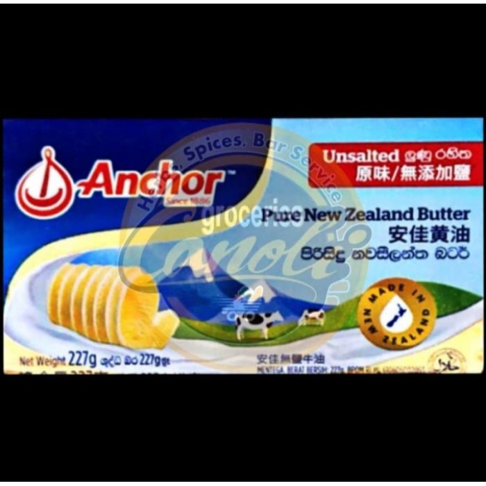 

(BestSeller) Dapur Dapoer Canoli Groceries anchor unsalted butter 200gr