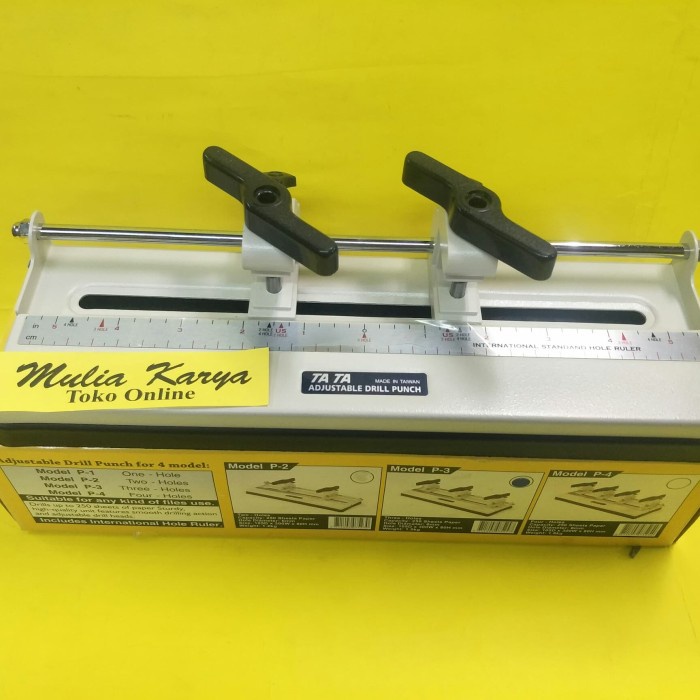 

Jual [READY] DRILL PUNCH TATA P2 2 LUBANG 2 HOLE P2 PELUBANG PEMBOLONG KERTAS PUTAR