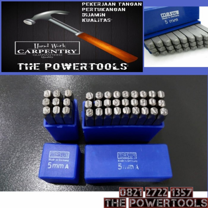 

Jual [READY] Stamp Punch Set 5mm A-Z Letter Dan Angka Merk MASUS GERMANY