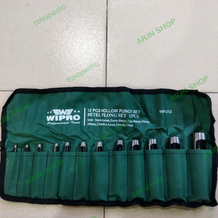 

Jual [READY] Alat pembolong gasket kulit set 15 pcs merk WIPRO