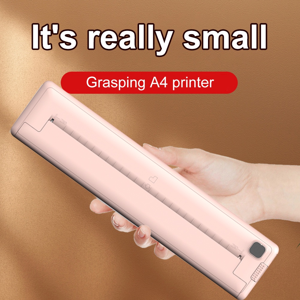 Bt Portable Thermal Printer Bt Thermal Label Printer Wireless 200Dpi Rechargeable For Barcode