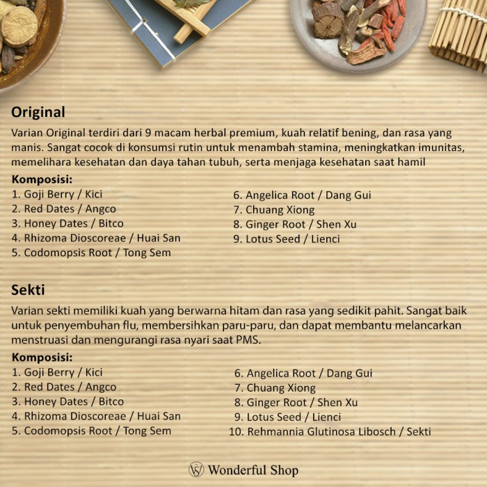 KirimHarisama- Tim Ayam Obat Tradisional China 9 Macam Stamina & Kesehatan /Ciakpo