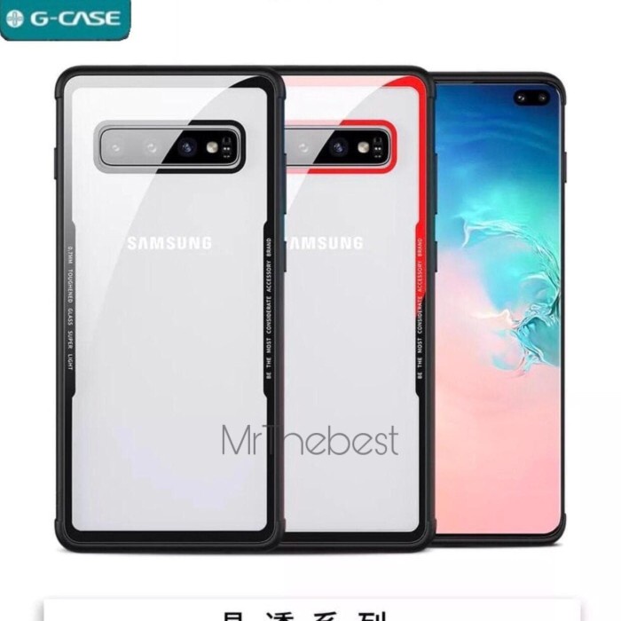 SAMSUNG GALAXY S10 LITE S10E G-CASE CRYSTAL TEMPERED GLASS BUMPER GadgetHype