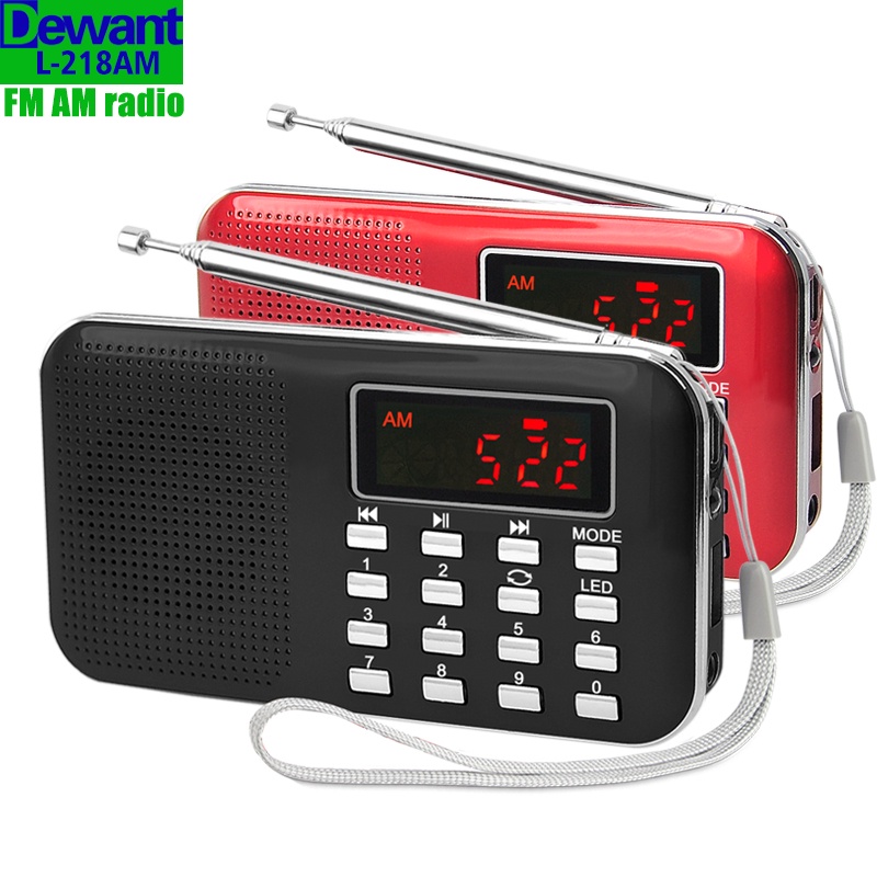 L-218Am Portable Mini Thin Pocket Digital Auto Scan Fm Am Radio Receiver With Gurbani Pujabi Mp3