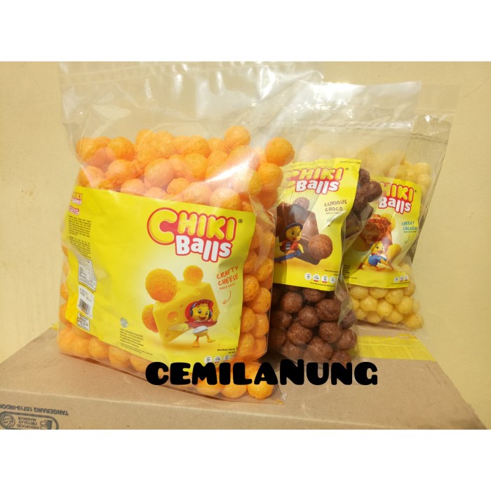 

snack chiki balls kemasan 250 gram free bubble warp