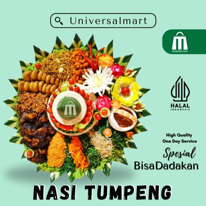 

Nasi Tumpeng kuning porsi 5 orang