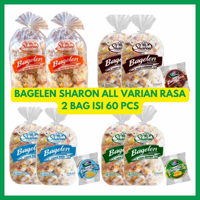 

AA Mart - 60 Pcs 2 BAG Bagelen Sharon All Varian Rasa
