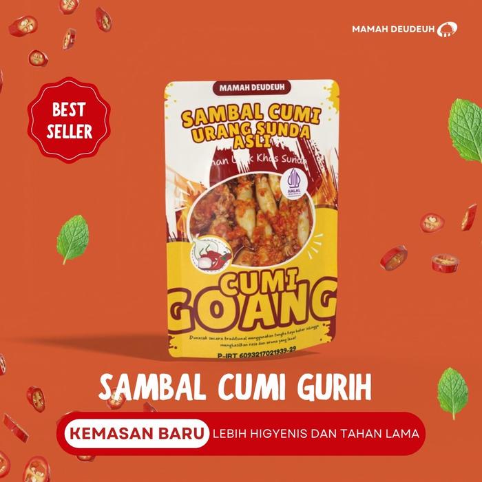 

(Kemasan baru) SAMBAL CUMI KHAS SUNDA SUPER PEDAS DAN GURIH Rendah gula sambel babycumi
