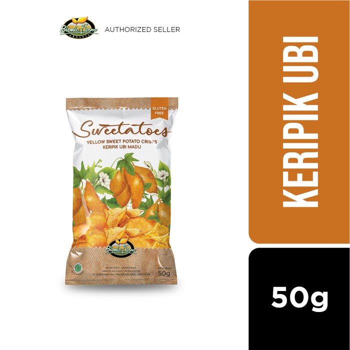 

Bionic Farm Sweetatoes Keripik Ubi Madu 50G