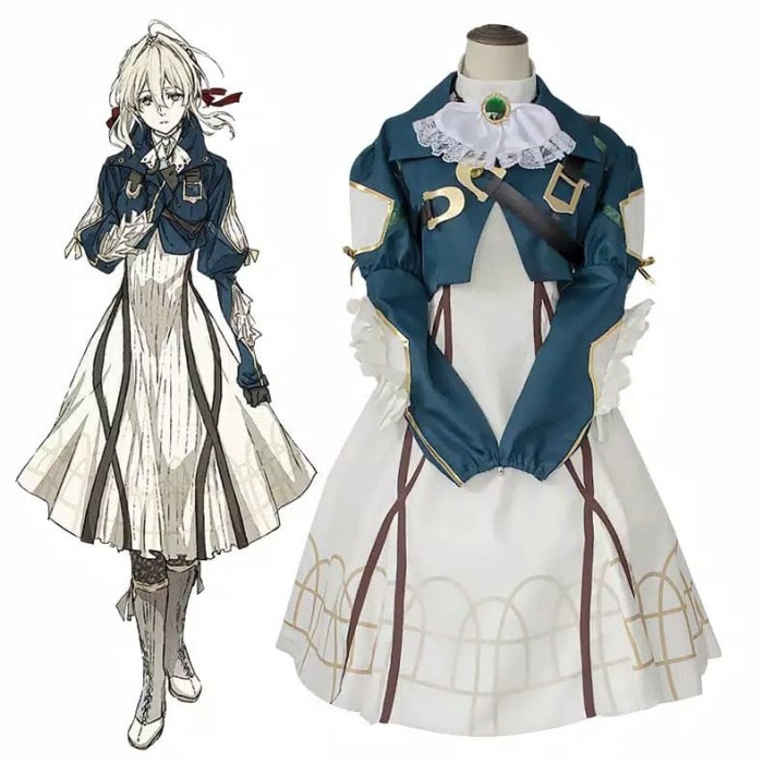 PREMIUM violet evergarden import fullset cosplay costume + wig