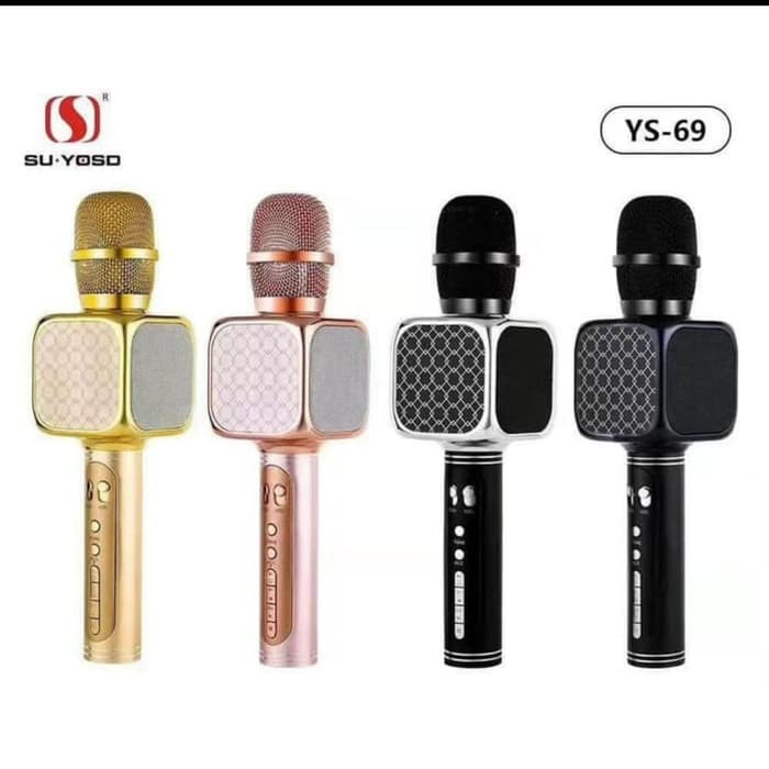 PREMIUM Mic Bluetooth Karaoke Original YS69 / Mic Karaoke Wireless / Mic Smule