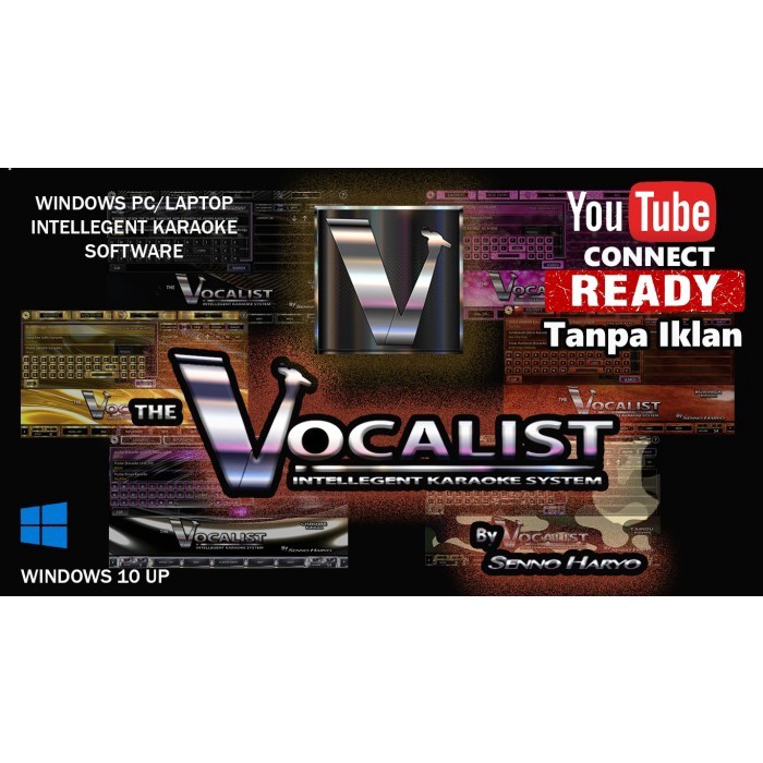 PREMIUM Software Aplikasi PC Karaoke THE VOCALIST + Lagu Karaoke FDD 32Gb