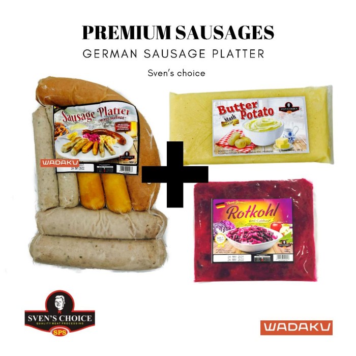 

Sale Terbatas German Sausage Platter Bundling Rothkohl & Butter Mashed Potato Aman
