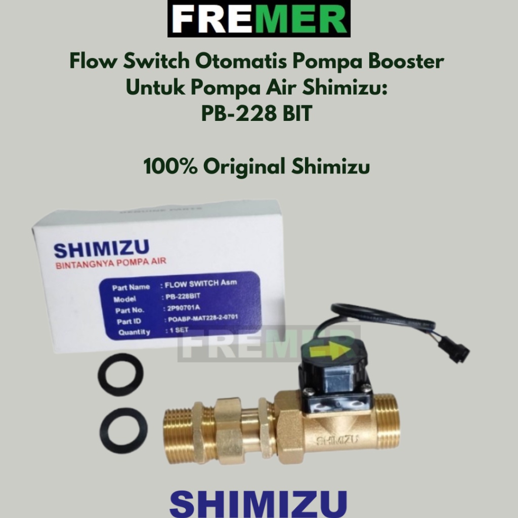 SHIMIZU Flow Switch Otomatis Pompa Air Booster PB-228 BIT / PB 228 BIT AY0