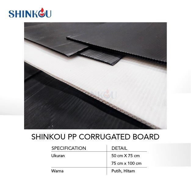 

PROMO! PP Corrugated Board/ Impraboard/ Infraboard Lembaran 50x75cm Tebal 5mm