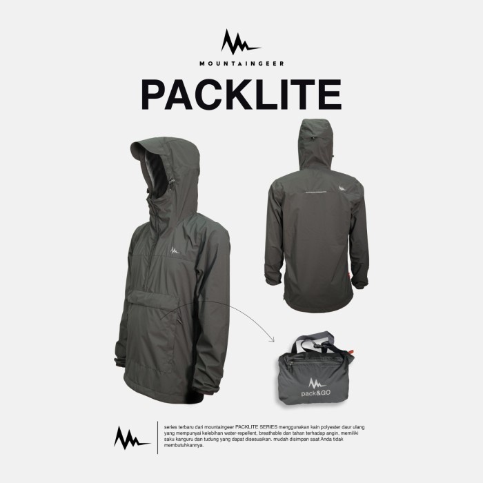 jaket mountaingeer packlite series - jaket packable mountaingeer