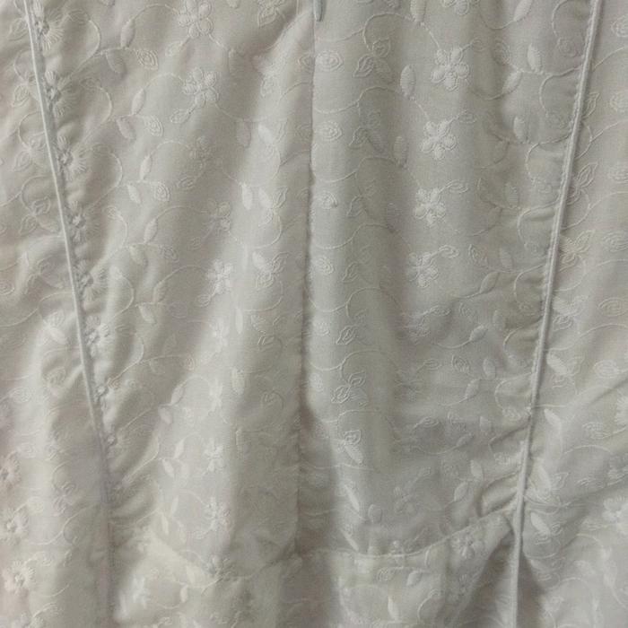 New Gamis Katun Jepang Bermotif Model Kantong Dua Hiasan Bis Ban Poliester Polos Bunga Hitam Putih