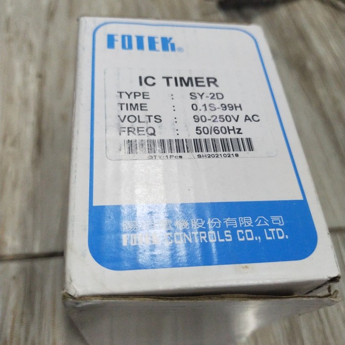 IC TIMER TYPE SY-2D 0,1S-99H VOLT 90-250VAC NEW BEST SELLER