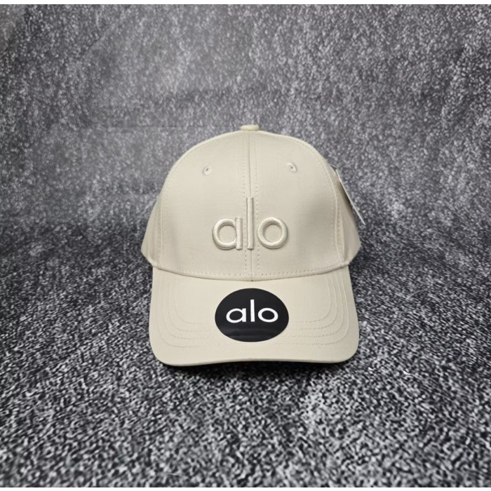 Topi Alo Yoga Basic Caps Original Cream Caps / Topi Baseball Alo Yoga Caps Original Cream Caps