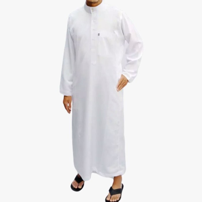 Jubah Saudi Style Gamis Pria Dewasa Jumbo Xl-Xxl