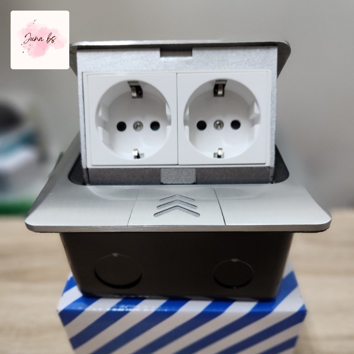 TERBARU STOP KONTAK LANTAI ARDE 2 LUBANG / STOP KONTAK TANAM 4 MODUL ARDE