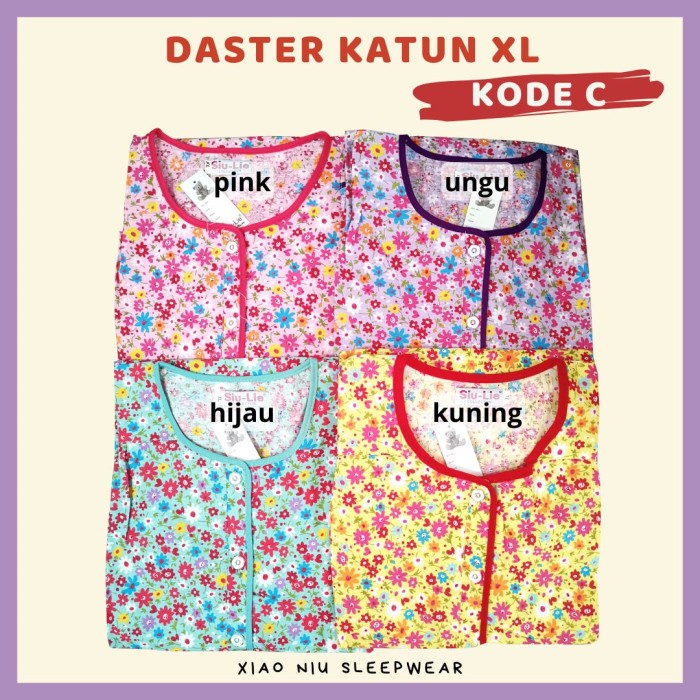 Daster Katun Busui Siu-Lie Size L XL / Daster Jumbo