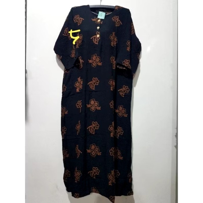 Daster Sackdress Jumbo Kencana Ungu Prabu Lengan 3/4