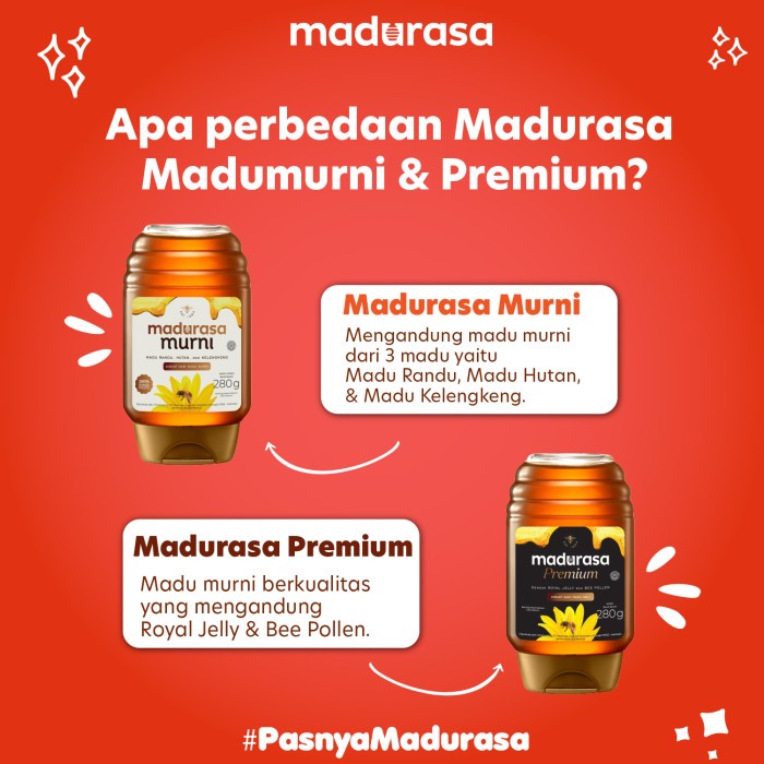 

Promo Terbatas Madurasa Kemasan Botol Pet 280 Gr Madu Murni & Premium Aman