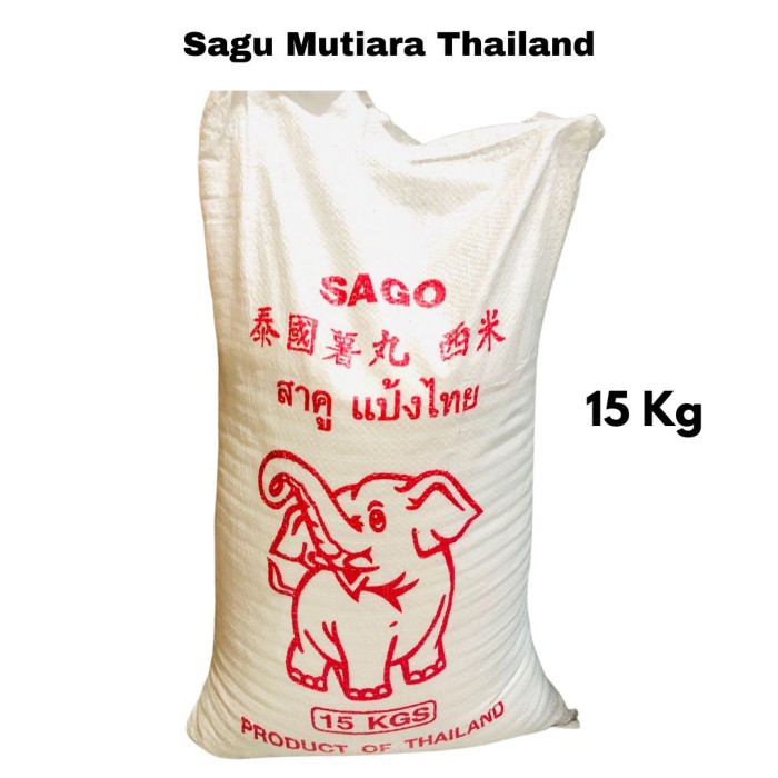 

Sagu Mutiara Thailand 1 Sak / Sagu Mutiara Import 15 Kg
