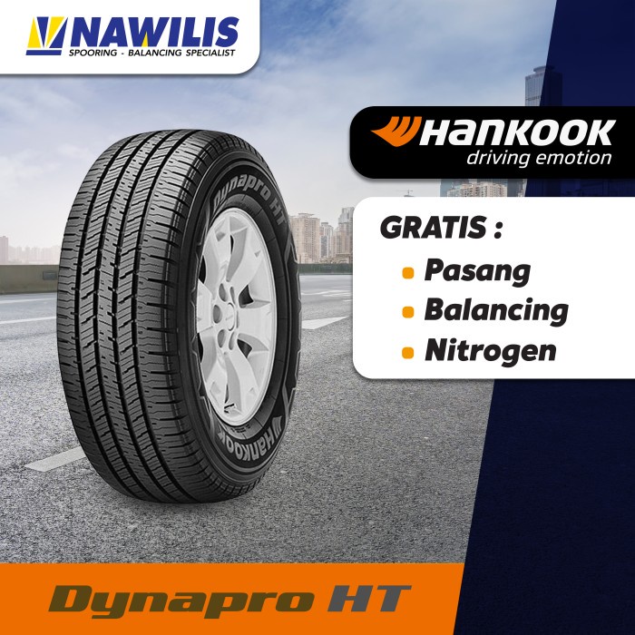 Ban Hankook 265/65 R17 Dynapro Ht - Fortuner, Pajero Terlaris