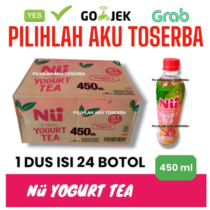 

NU YOGURT TEA 450 ml - ( HARGA 1 DUS ISI 24 botol )