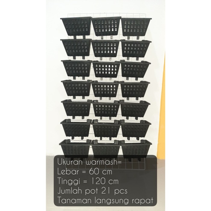 paket vertical garden warmash dan pot vertical garden