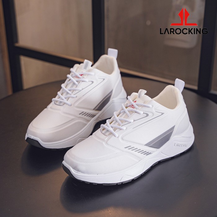 SinTShop- Larocking - Raptor Putih Polos Sepatu Sneakers Running Gym Shoes