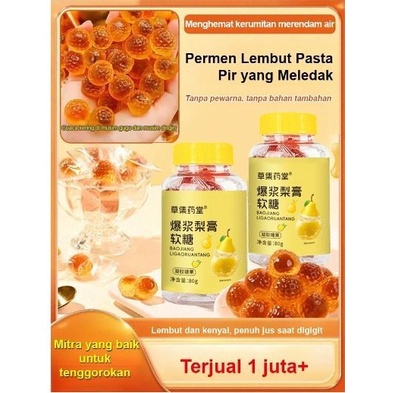 

Popping Ci Pear Throat & Lung Soft Candy/Permen Karet Tenggorokan Pasta Pir/Permen Rasa Mint /Permen