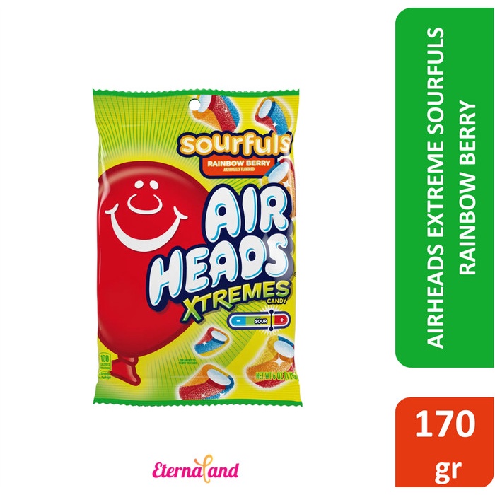 

Airheads Xtremes Sourfuls - permen kenyal impor USA