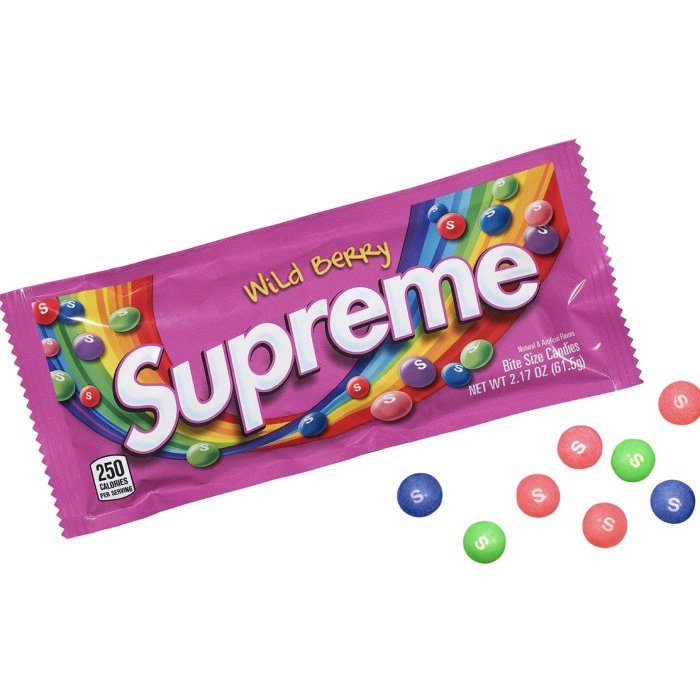 

SUPREME SKITTLES WILD BERRY CANDY AUTHENTIC