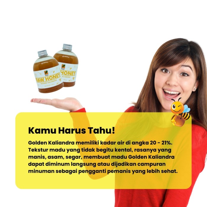 

Sale Terbatas Madu Hutan Raw Honey Murni Asli Golden Kaliandra Premium 650 G Aman